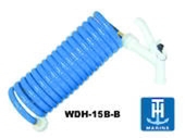 TH Marine Washdown Hose with Spray Gun Blue 25in