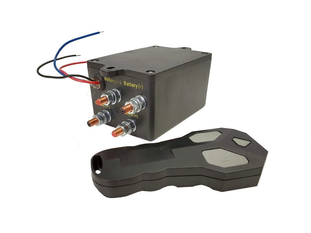 Trailparts 24V Solenoid Box and Remote Set for WA/WP Series Winch