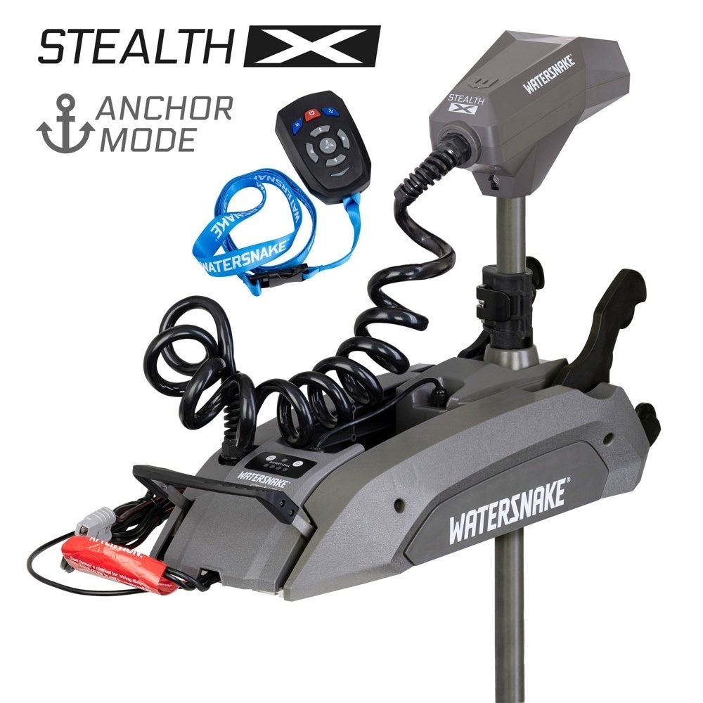 Watersnake Stealth X Anchor Remote 65lb 66in Bow Mount Trolling Motor