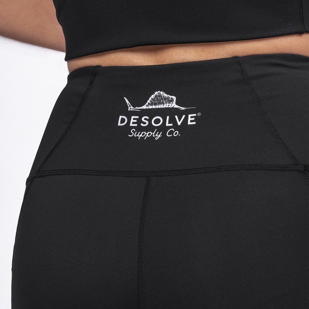Desolve Wave Womens Midi Biker Shorts