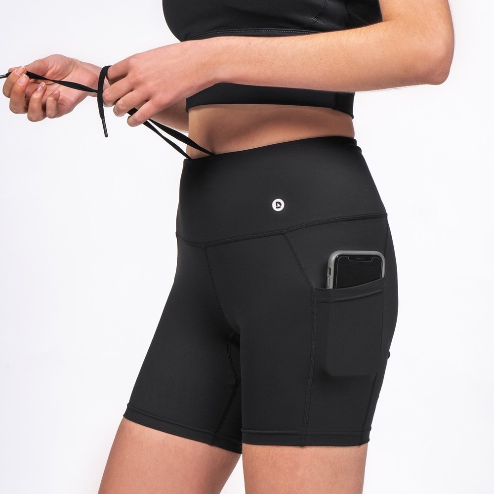 Desolve Wave Womens Midi Biker Shorts