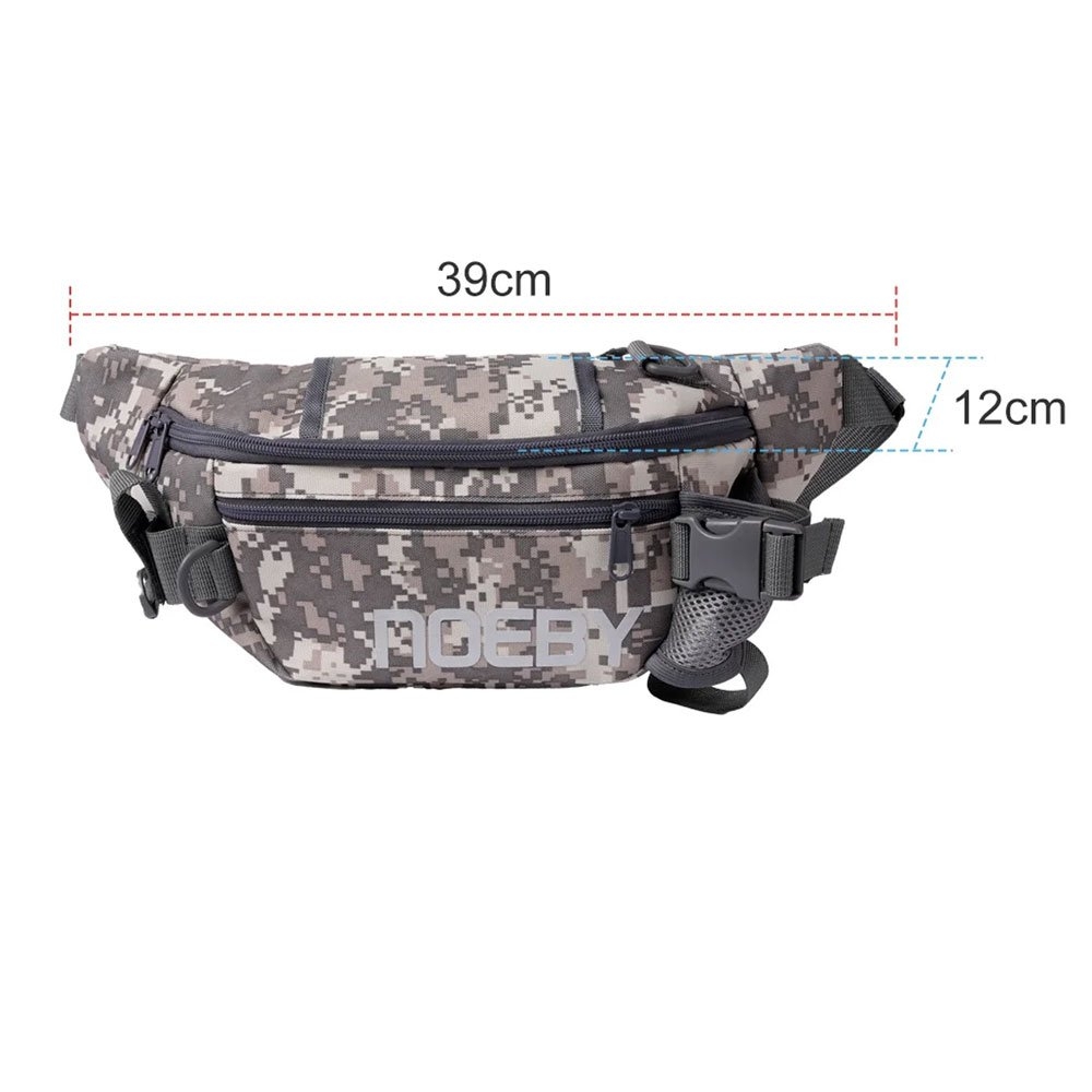 NOEBY Water Resistant Waist Tackle Bag Camo Brown