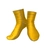 Sharkskin Chillproof Dive Socks Yellow 2XS
