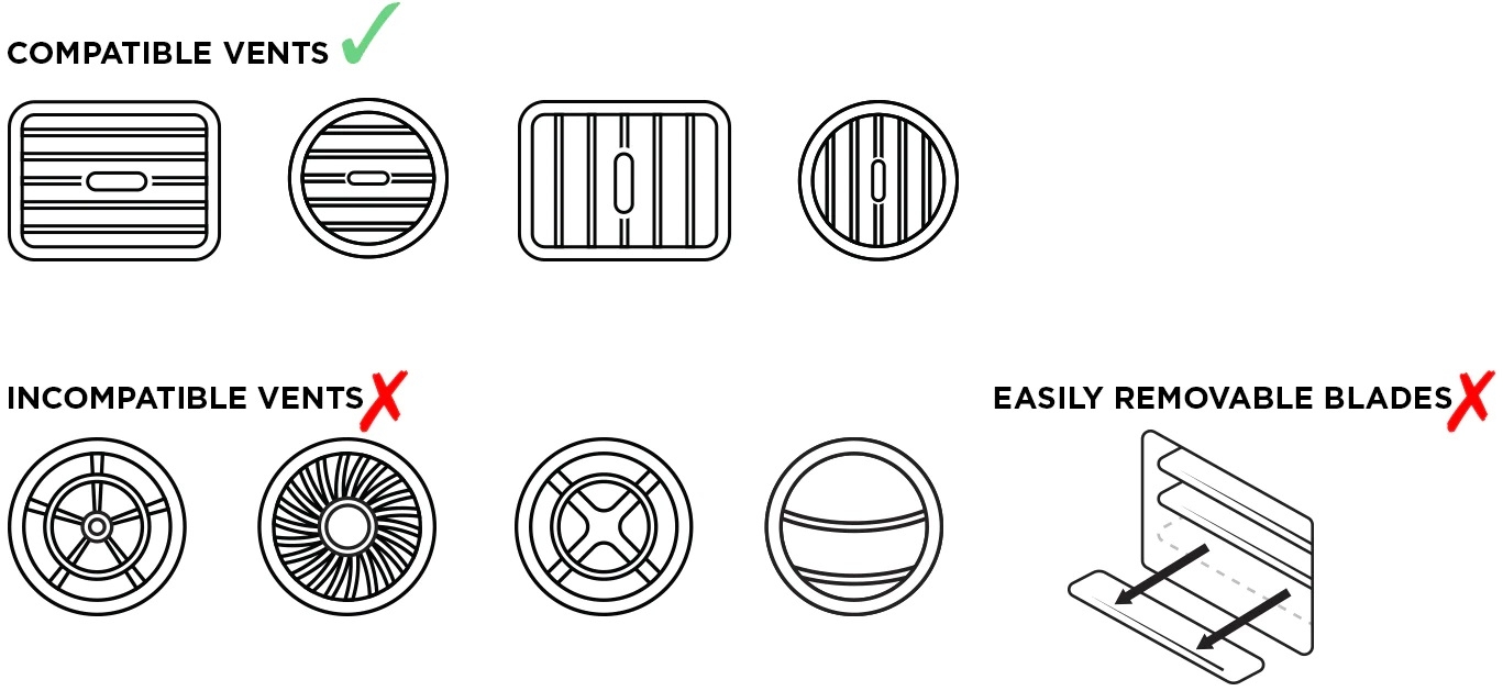 Quad Lock Car Vent Mount