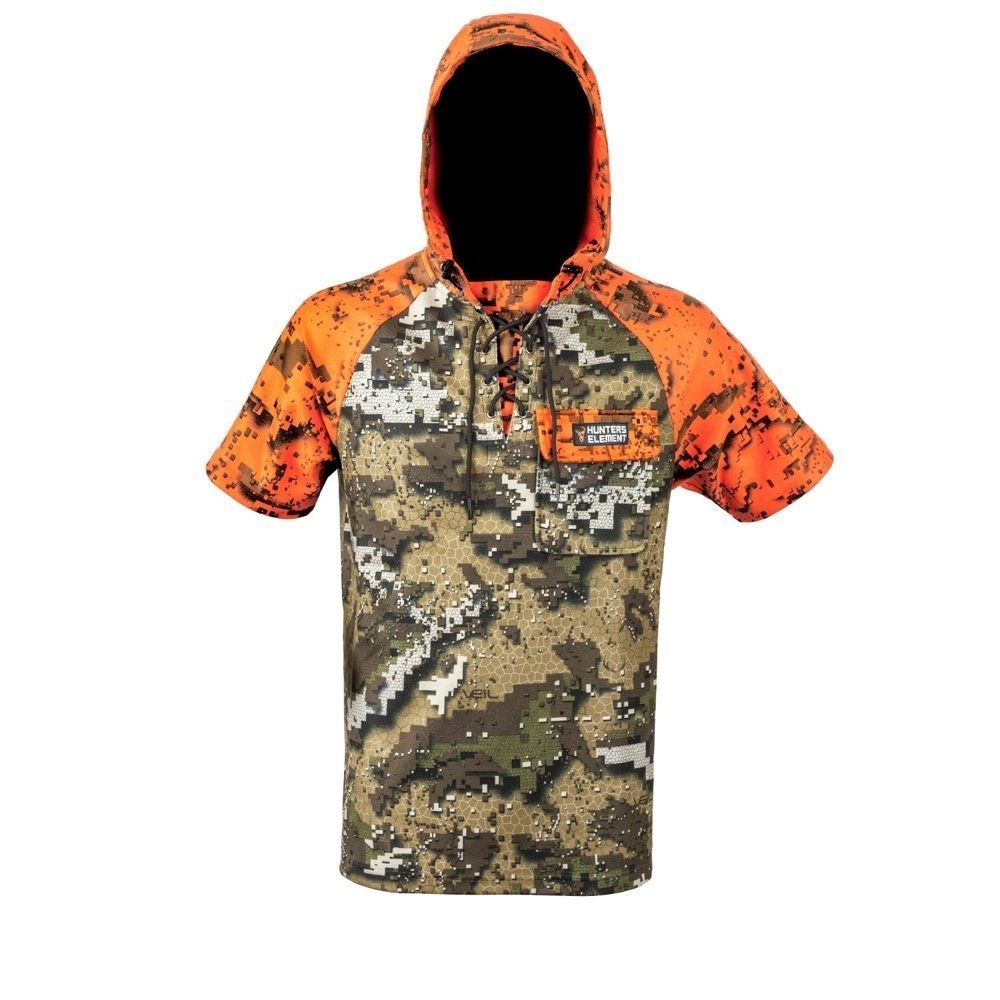 Hunters Element Whakarapu Short Sleeve Mens Hoodie