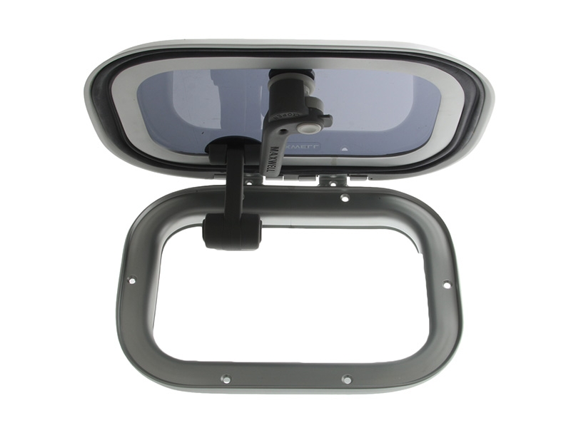 Maxwell Slimline Deck Hatch Silver Anodised Grey - 262x176mm