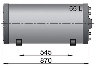 VETUS Double Wall Calorifier 55L Incl Fitting Kit