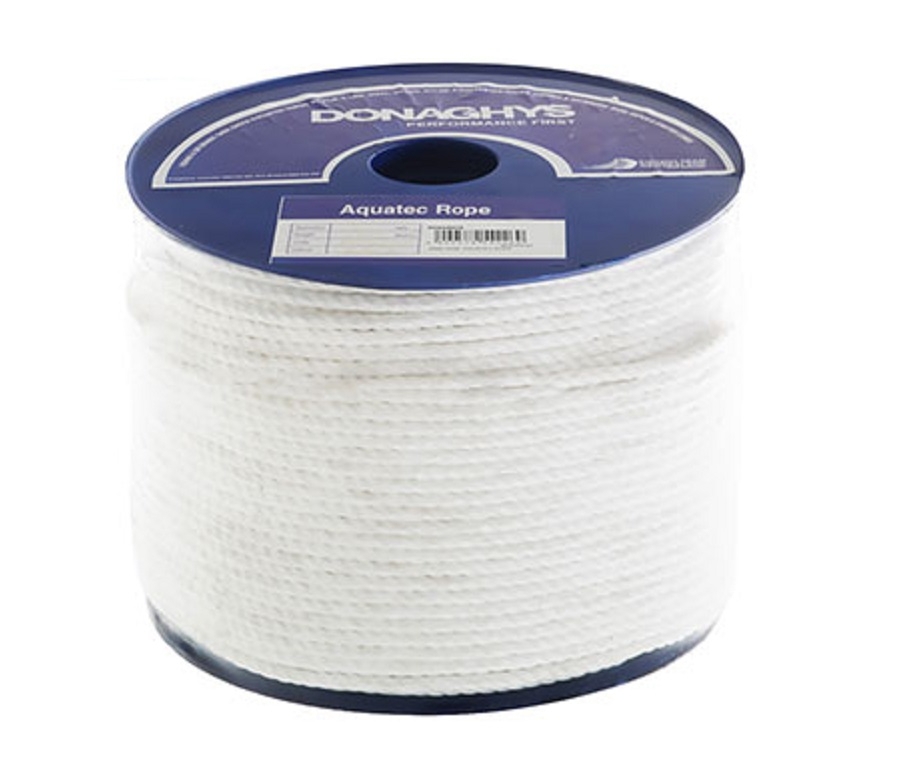 Donaghys Aquatec Rope 3-Strand 6mm x 250m Reel White