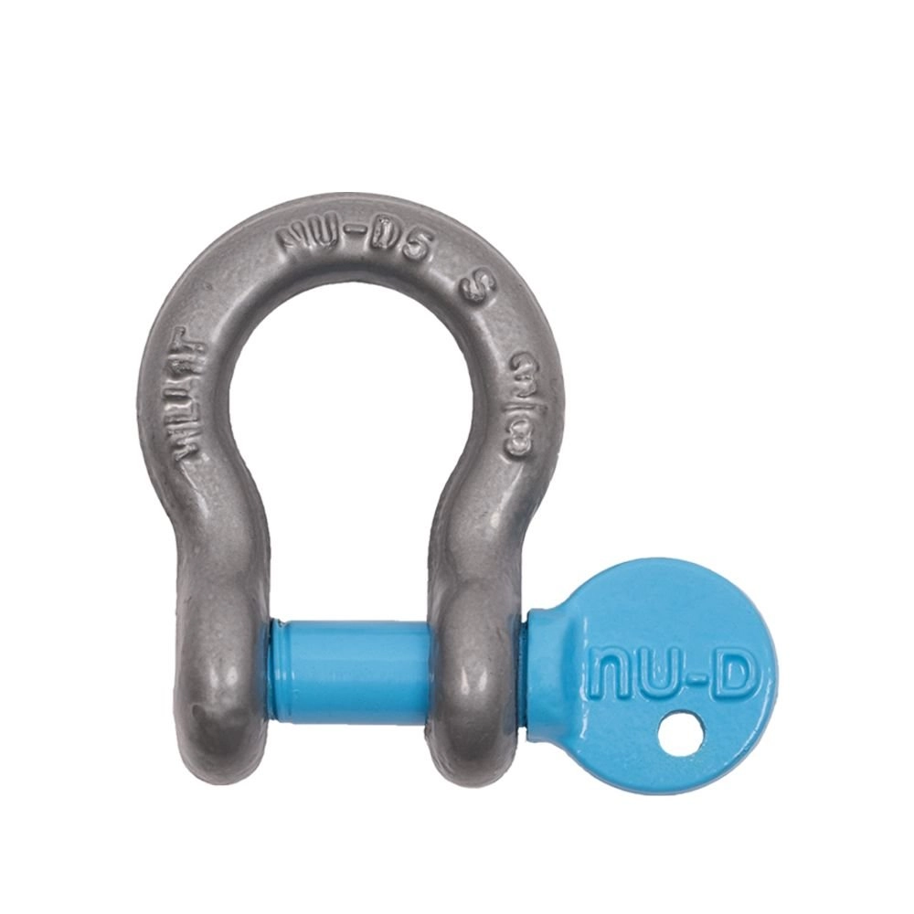 Nu D Galvanised Lifting Bow Shackle WLL 1T 10mm Shackles Thimbles nu-d-galvanised-lifting-bow-shackle-wll-1t-10mm-shackles-thimbles