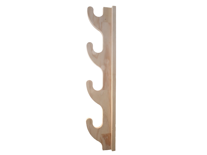 Wall Mount Plywood Rod Rack Set - 4 Rod