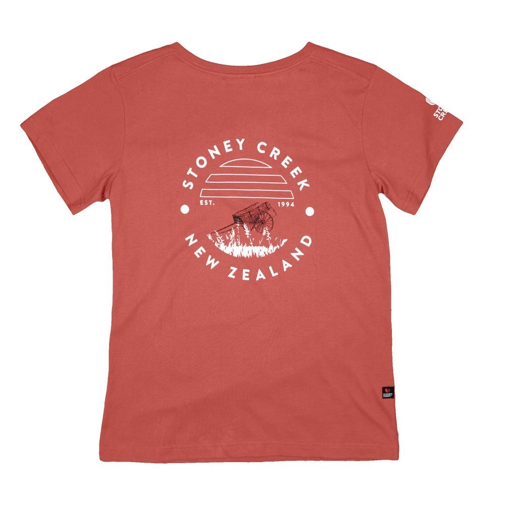 Stoney Creek Summers Back V-Neck Womens T-Shirt