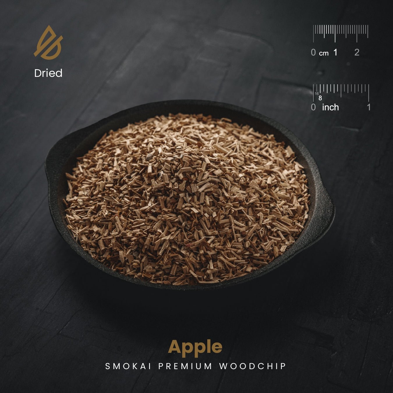 Smokai Premium Apple Wood Smoker Chips 3-6mm 1.5kg