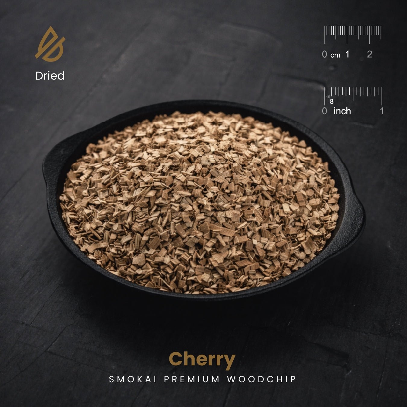 Smokai Premium Cherry Wood Smoker Chips 3-6mm 1.5kg