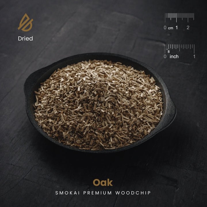 Smokai Premium Oak Wood Smoker Chips 3-6mm 1.5kg