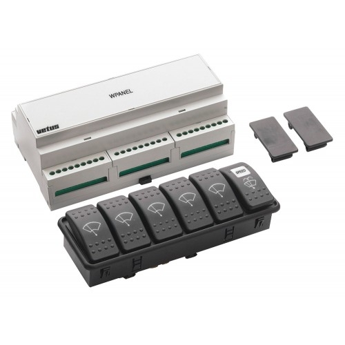 VETUS Windscreen Wiper Control Panel for Up to 5 Wipers 12/24V