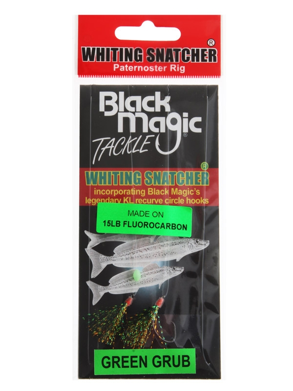 Black Magic Whiting Snatcher Flasher Rig Green Grub
