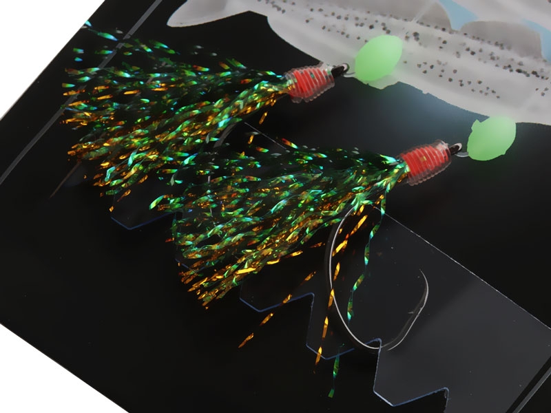 Black Magic Whiting Snatcher Flasher Rig Green Grub