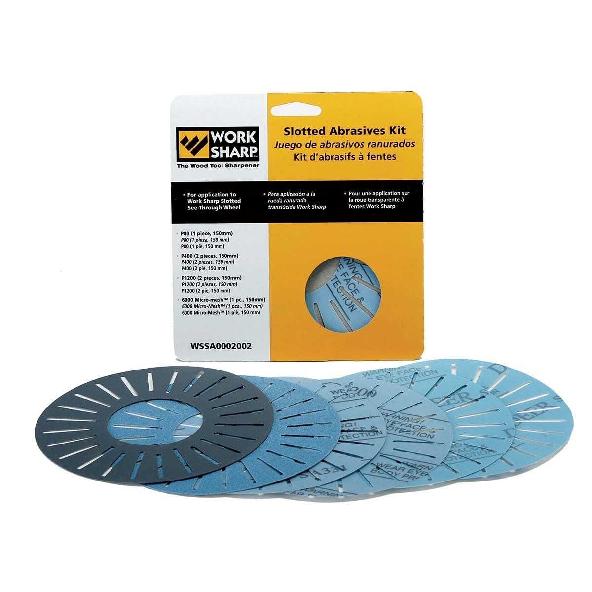 Work Sharp WS3000 Edge-Vision Slotted Abrasive Disc Kit