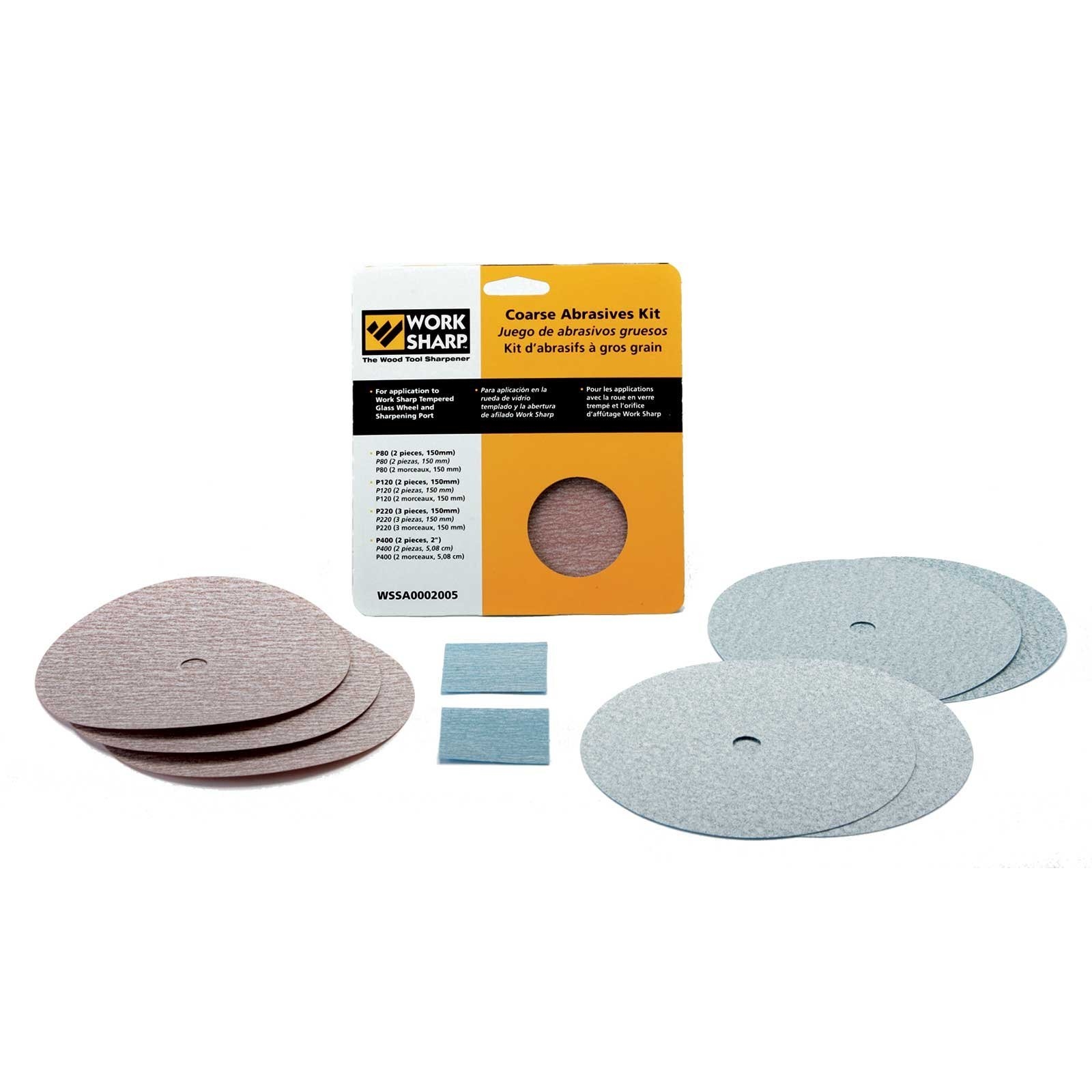 Work Sharp WS3000 Coarse Abrasives Disc Kit