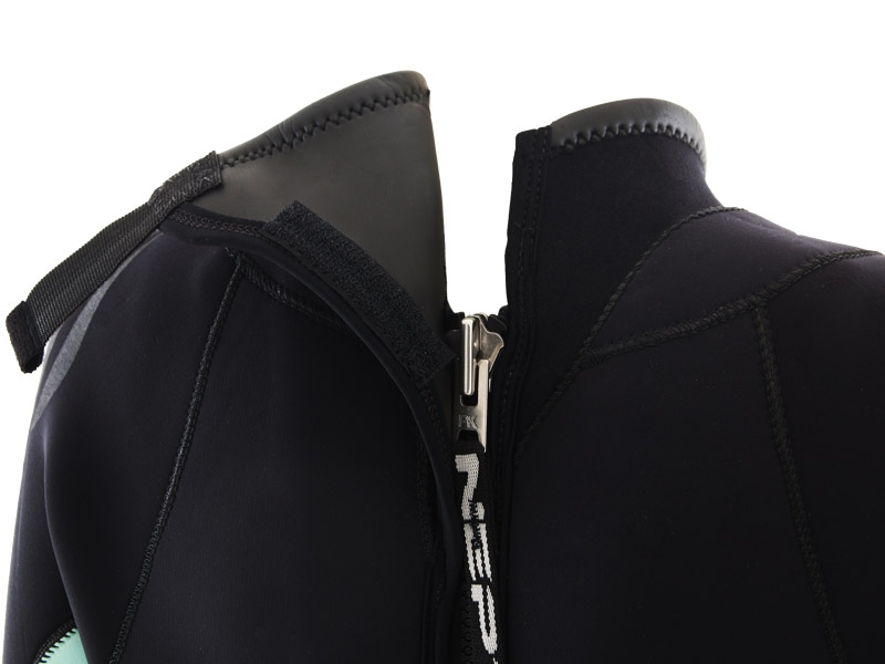 Neptune Amulette Neoprene Womens Semi-Dry Dive Wetsuit Black/Aqua 7/5mm Size 10