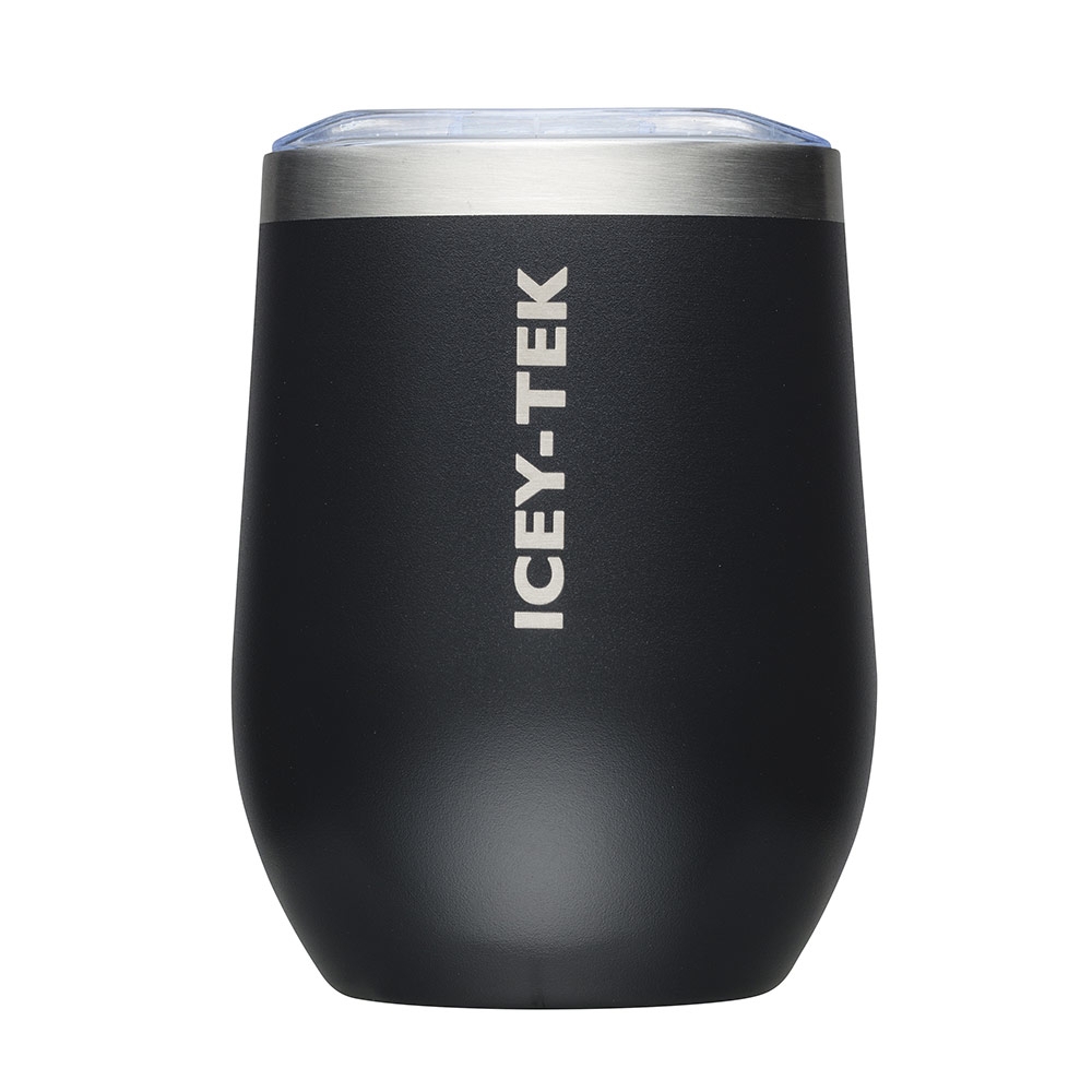 Icey-Tek Insulated Travel Wine Mug 350ml Black
