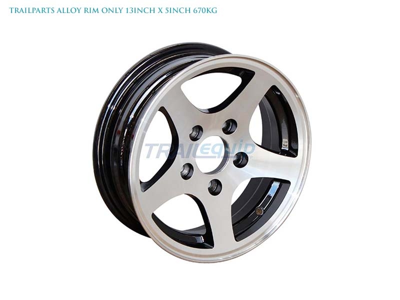 Trailparts Alloy Rim Only 13inch x 5inch 670kg