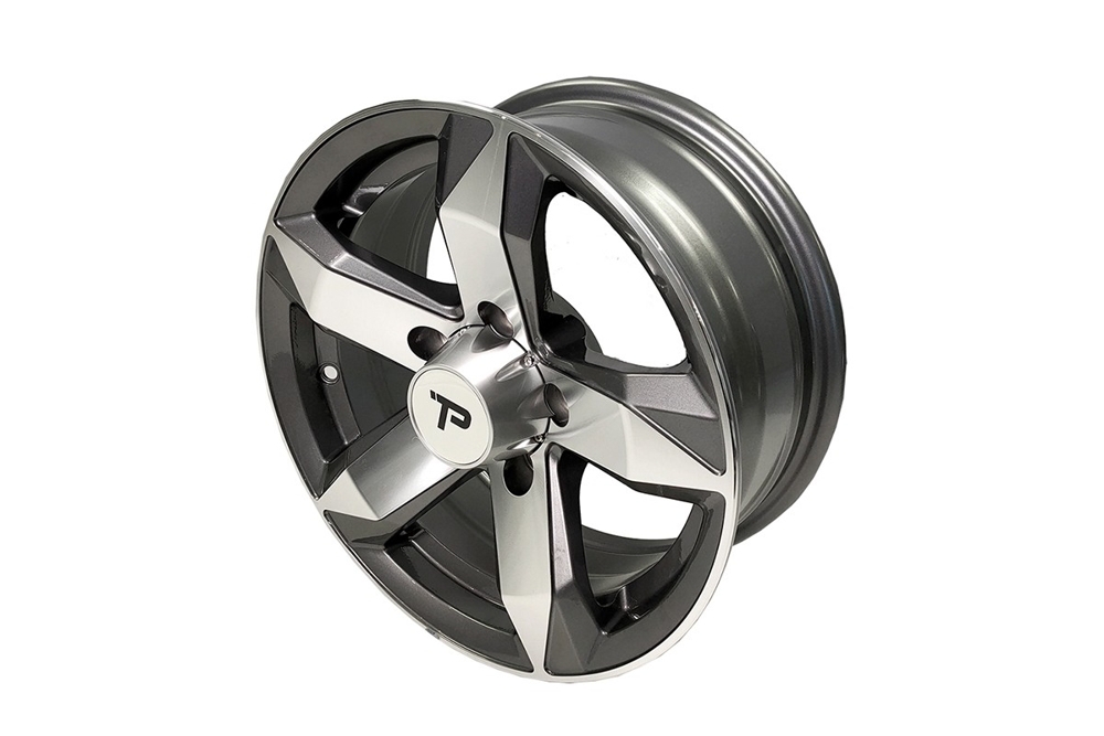 Trailparts Alloy Rim Only 14in x 6in 1000kg Kantana Gunmetal