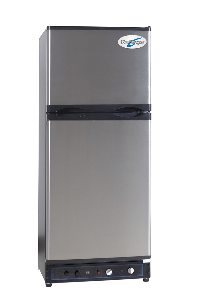 Challenger 2-Way Gas Fridge 185L with Stainless Steel Door