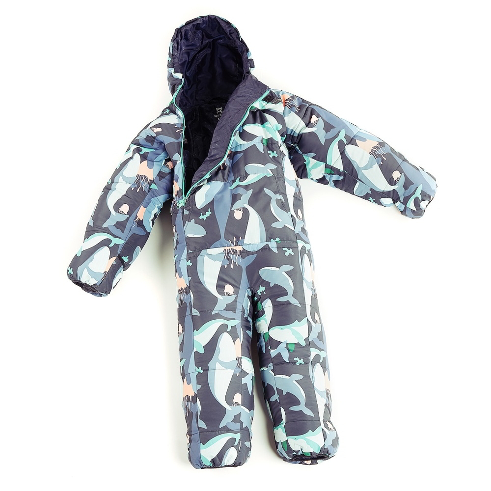 Selk'Bag Kids Recycled Wearable 13C Sleeping Bag Deep Sea M