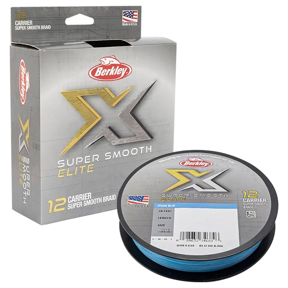Berkley X Super Smooth Elite 12 Braid Ocean Blue 500m 100lb 0.43mm