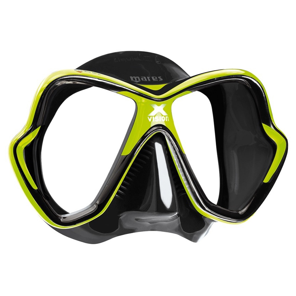 Mares X-Vision Dive Mask Lime Black/Black