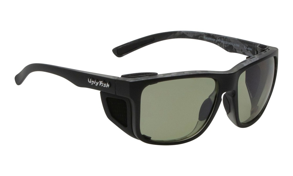 Ugly Fish Sandstorm PPH8222 Polarised Sunglasses Matte Black Frame Brown/Smoke Photochromic Lens
