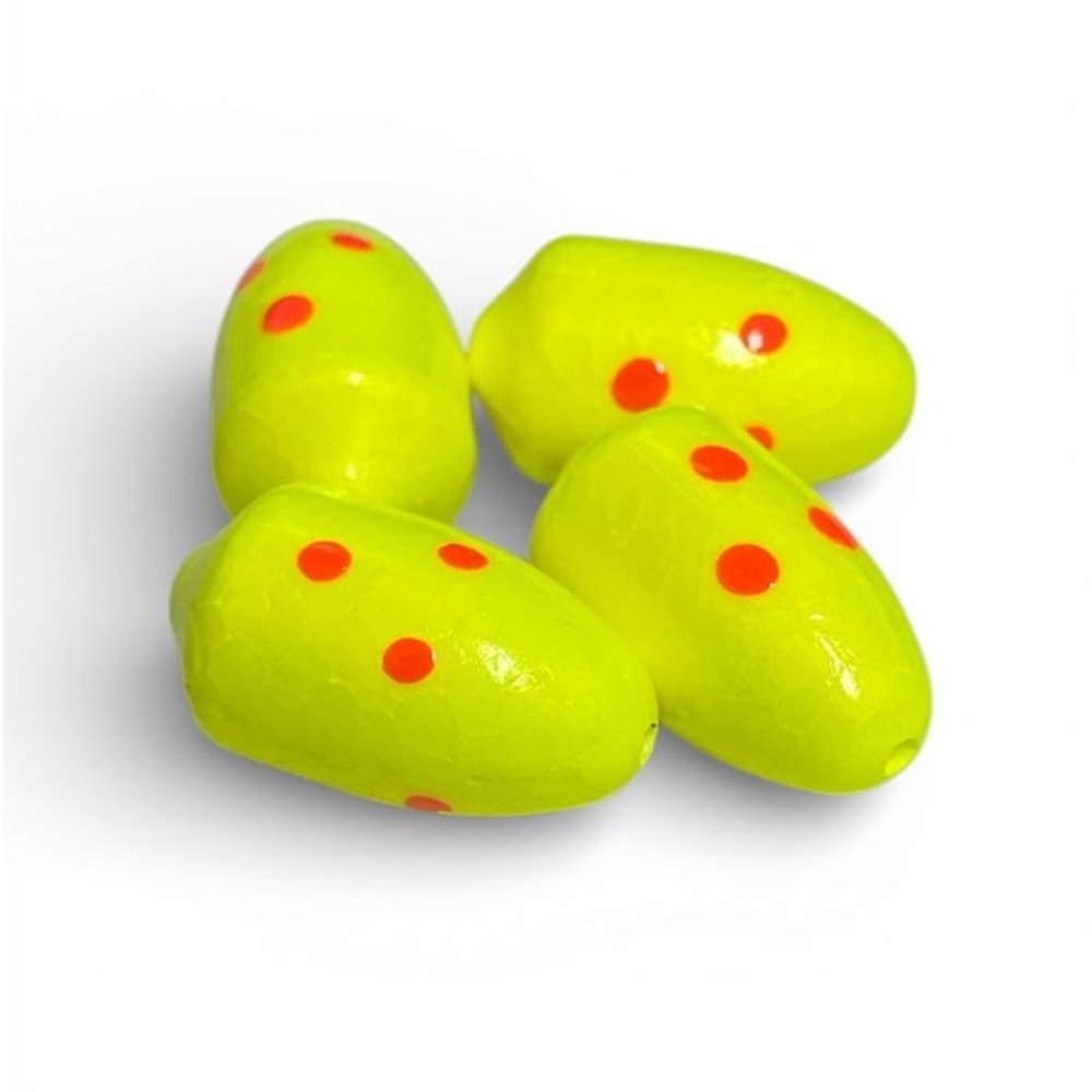 Sea Harvester Surfcasting Bullet Floats 24 x 17mm Qty 4 Chartreuse Orange