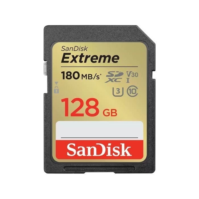 SanDisk Extreme SDXC 180MB/S UHS-I Memory Card 128GB