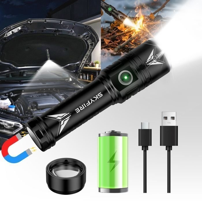 SKYFIRE 2173J Flashlight Torch IP54 931 Lumens
