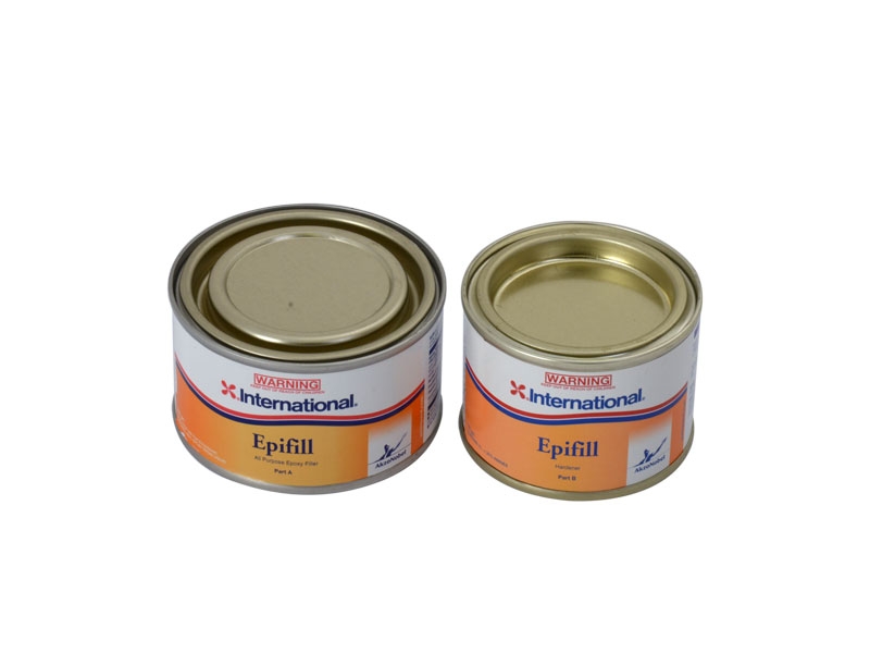 International Epifill Part A and Part B Epoxy Filler Pop Top 220g White