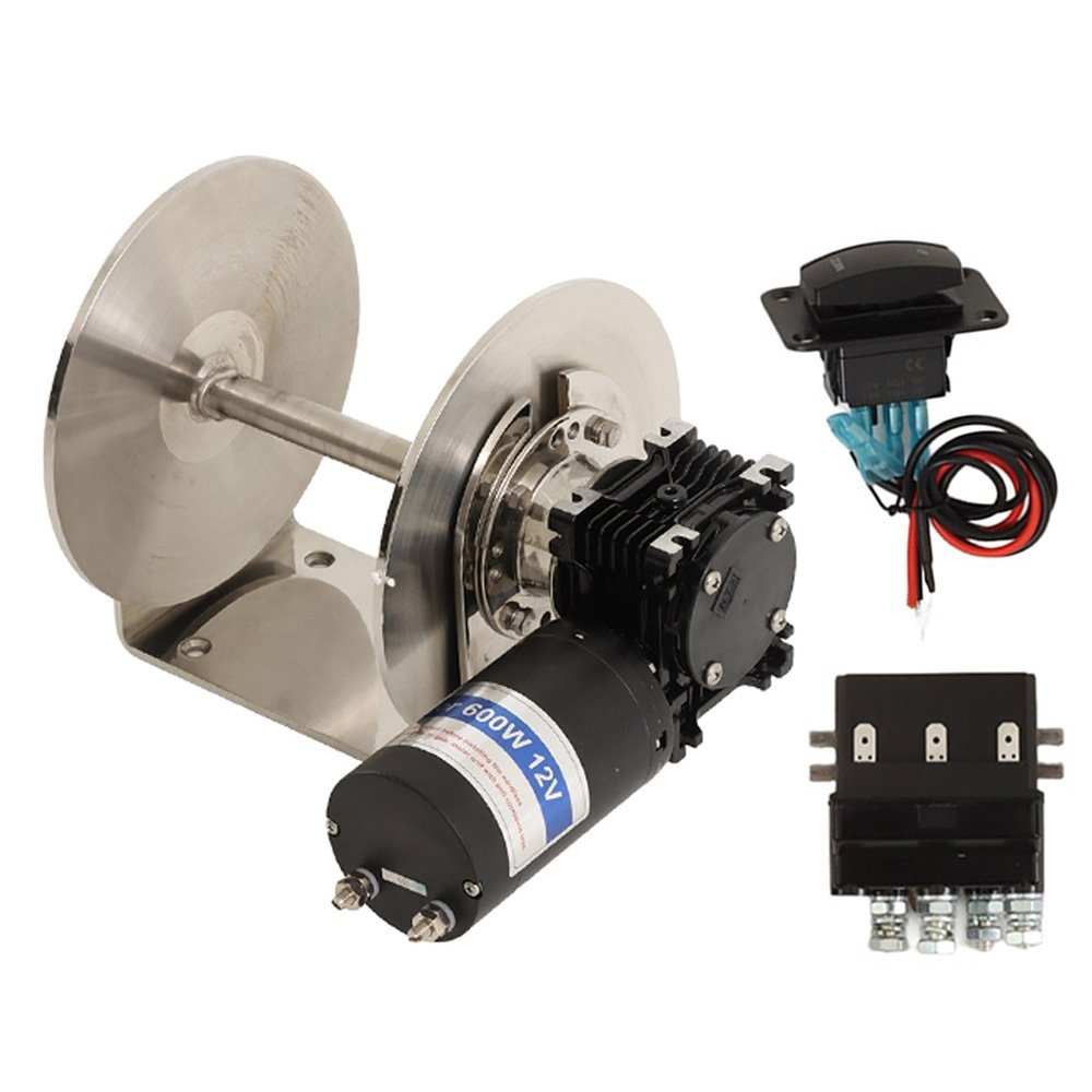 Abel Drum Anchor Winch with Stainless Steel Cover 600W 12V