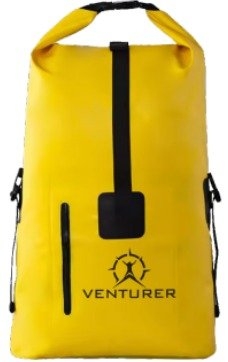 Venturer Waterproof Roll Top Dry Backpack 22L Yellow