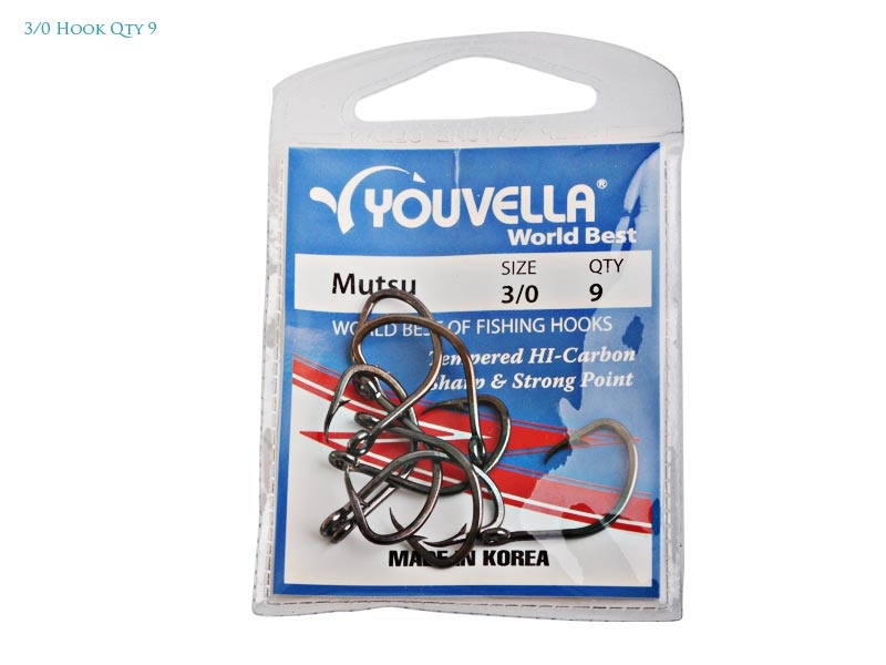 Youvella Mutsu Hooks 3/0 Qty 9