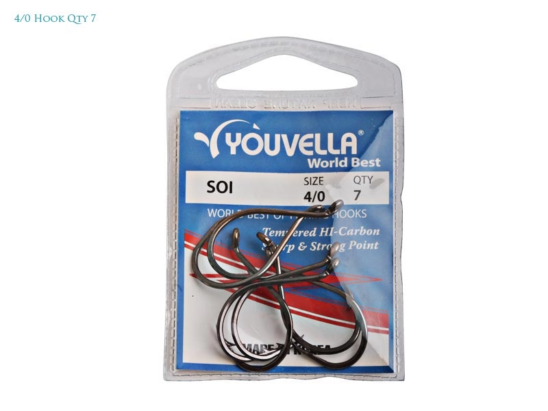 Youvella SOI Beak Hooks 4/0 Qty 7