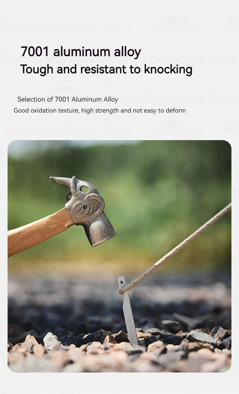 Naturehike V Shaped Aluminium Tent Pegs 20cm Qty 8