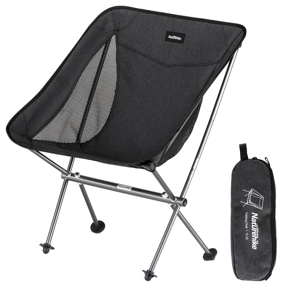 Naturehike YL05 Stellaluna Ultralight Portable Camping Chair Black Medium
