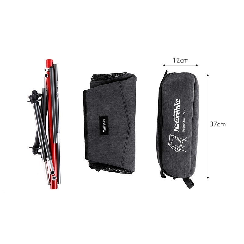 Naturehike YL05 Stellaluna Ultralight Portable Camping Chair Black Medium