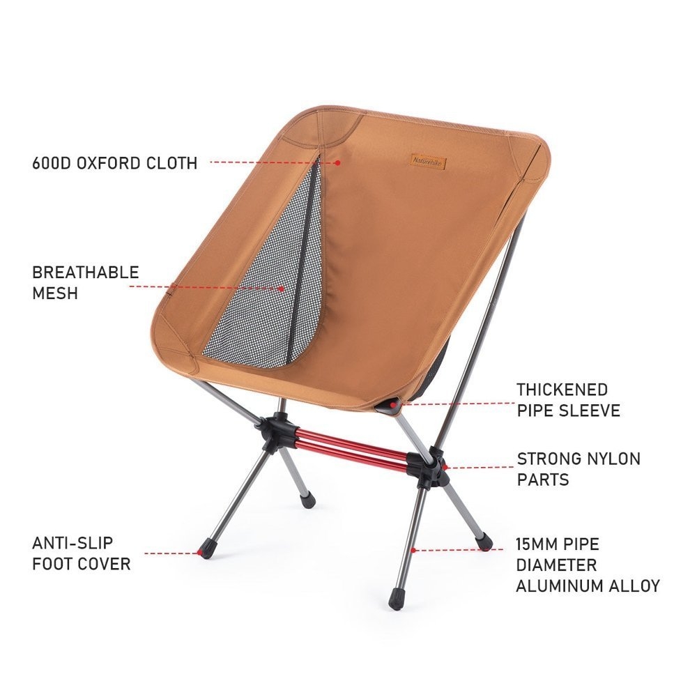 Naturehike Moon Ultralight Folding Camping Chair Forest Green