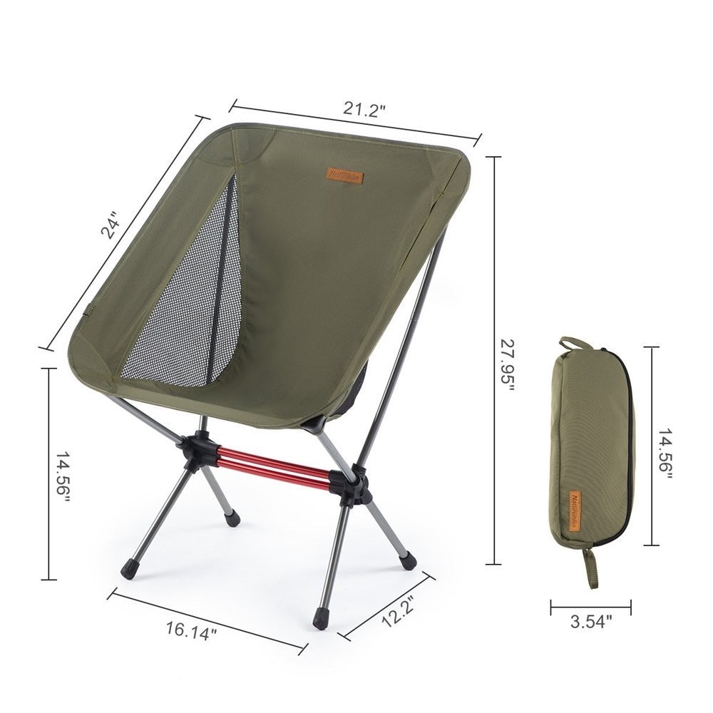 Naturehike Moon Ultralight Folding Camping Chair Forest Green