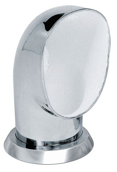 VETUS Yogi S Stainless Steel Cowl Ventilator 125mm with White Interior
