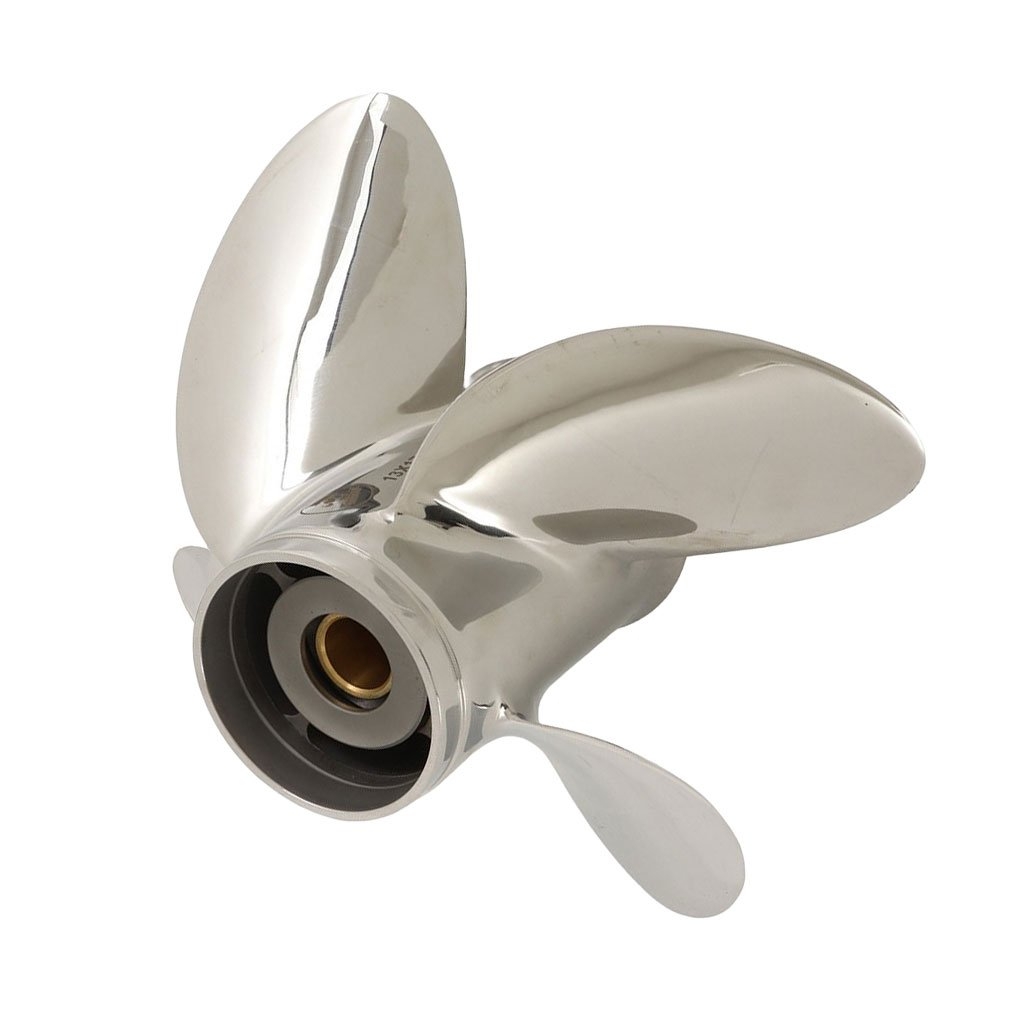 Captain Marine Stainless Steel 4-Blade Propeller for Yamaha Outboard 150-300HP 14 1/8in Diameter x 19 Pitch