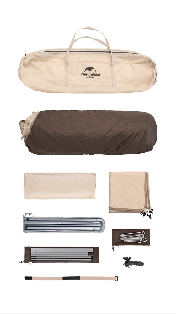 Naturehike Ango Self Expanding 3P Tent with Awning