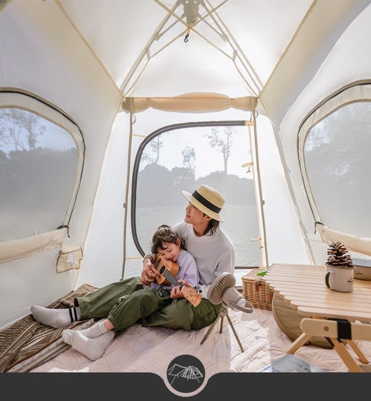 Naturehike Ango Self Expanding 3P Tent with Awning