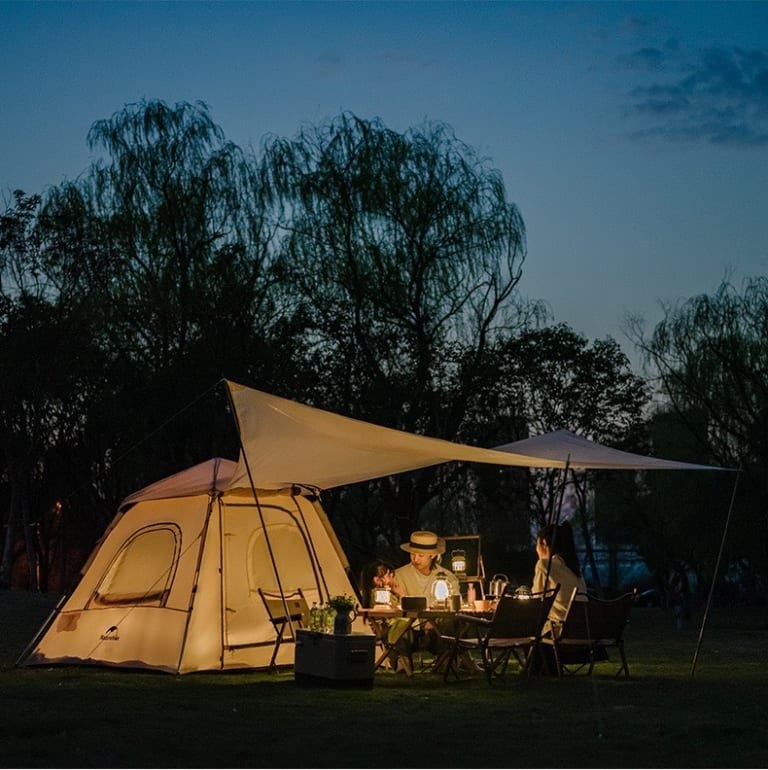 Naturehike Ango Self Expanding 3P Tent with Awning